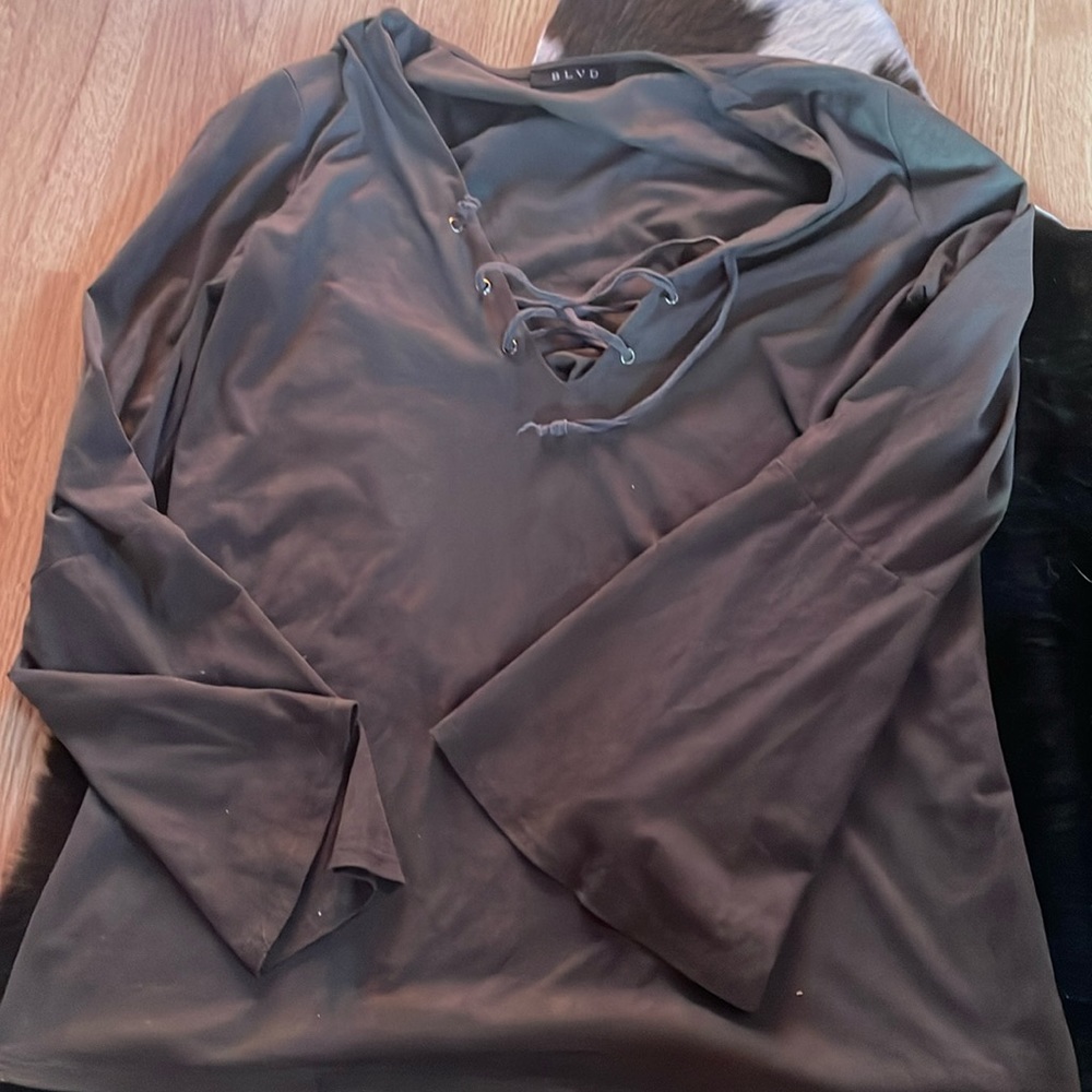 Boutique Suede Top